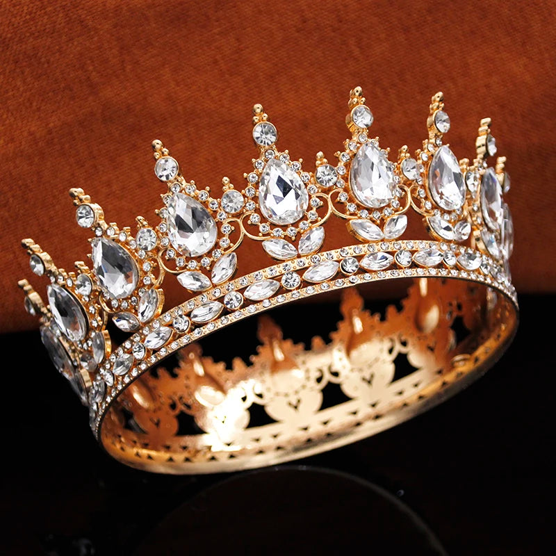 Queen King Tiaras and Crowns for Birthday Party Cake Crown Topper Bridal Wedding Crown Girls Tiara Hair jewelry Accessories