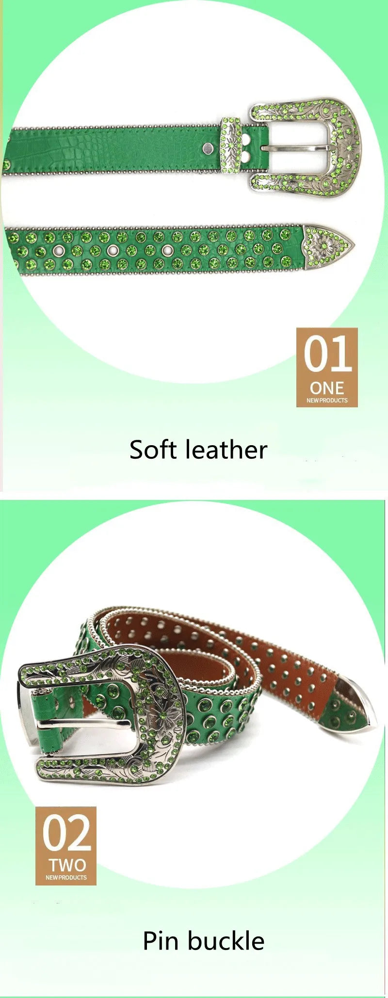 men & women fashion hip hop rock diamond studded belts soft leather rhinestone belt women designer waistband green pin buckle strapon