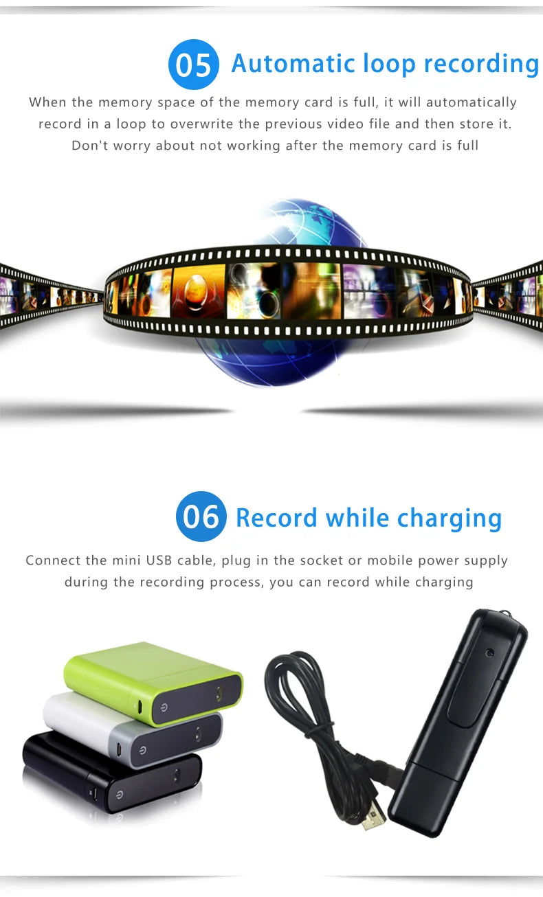 GJUELIRRA V8 Police Body Camera 1080P Full HD Wearable Video Security Cam IR Night Vision Mini Camcorders Mini Body Camera