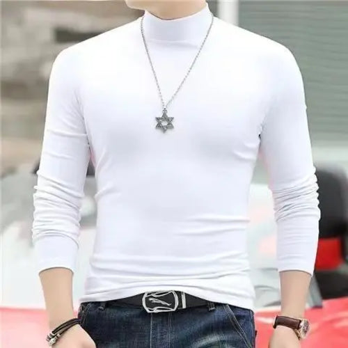 Korean Clothing Blouse Oversize Golf Wear Casual Full Cotton Men's