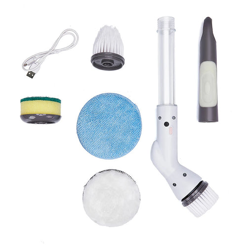 Electric Rotary Scrubber, Cordless Shower Cleaning Brush, Adjustable