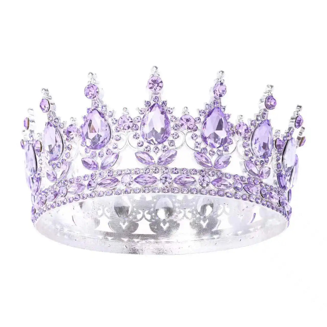 Baroque Crystal Tiaras And Crowns Rhinestone Prom Diadem Headband Crown Bridal Wedding Hair Accessories Jewelry Crown Tiara Gift