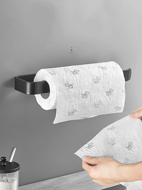 Kitchen Paper Towel Holder Adhesive Tissue Hanger Toilet Roll Paper