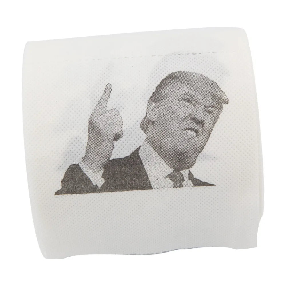 Trump Finger Print Novelty Toilet Paper Roll - Funny & Creative Gift