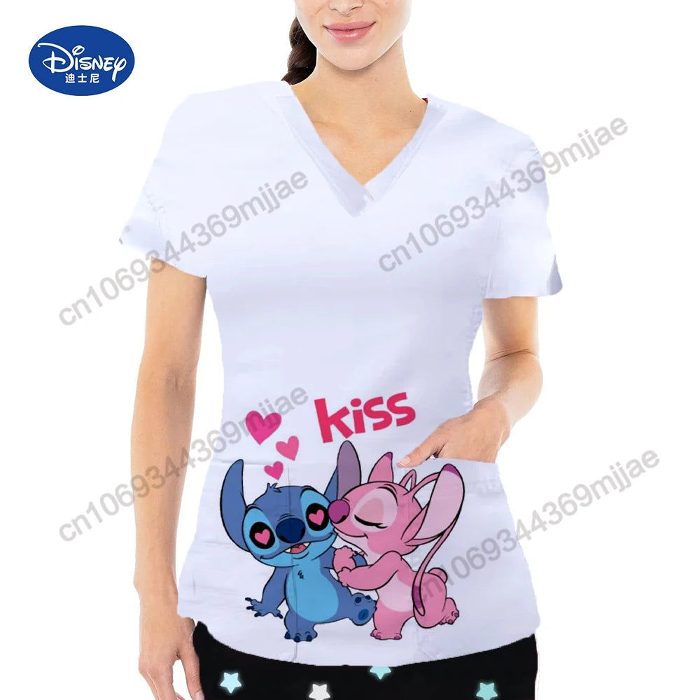 Summer Short Sleeves Clothes for Women Cartoon Pattern Y2k Female Tops