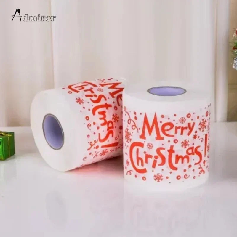 Christmas Toilet Roll Paper Home Santa Claus Bath Toilet Roll Paper