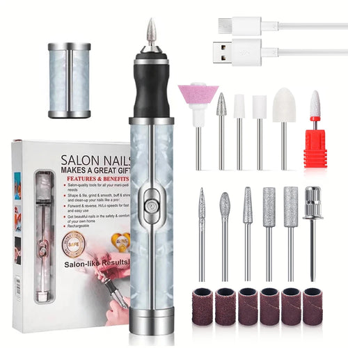 Rechargeable Electric Nail Drill Machine Cordless Electric Nail