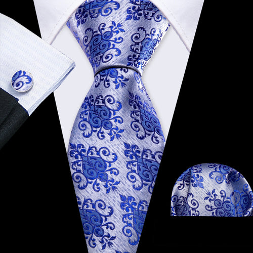 Men Tie Gold Navy Blue Striped Silk Tie 3.4" Jacquard Party
