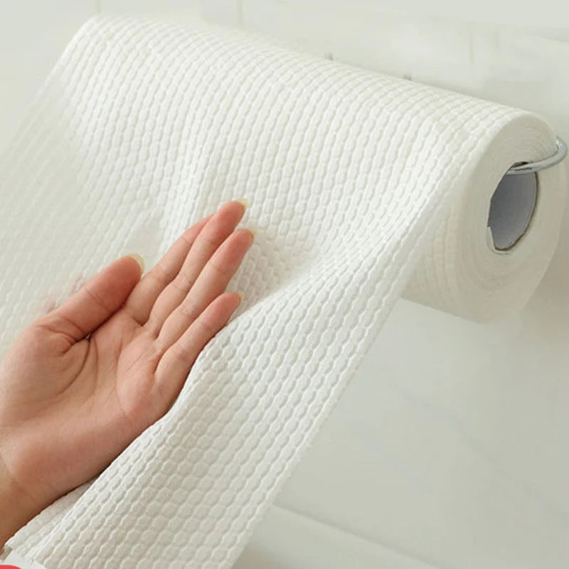 50/100pcs A Roll  Dish Cloth Disposable Rags Non -woven Rag Home Kitchen One-time Dishrag Universal Car Wipe Shoe Cleaning Wipes