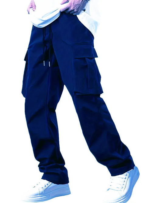 2025new men's workwear pants, European and American men's loose