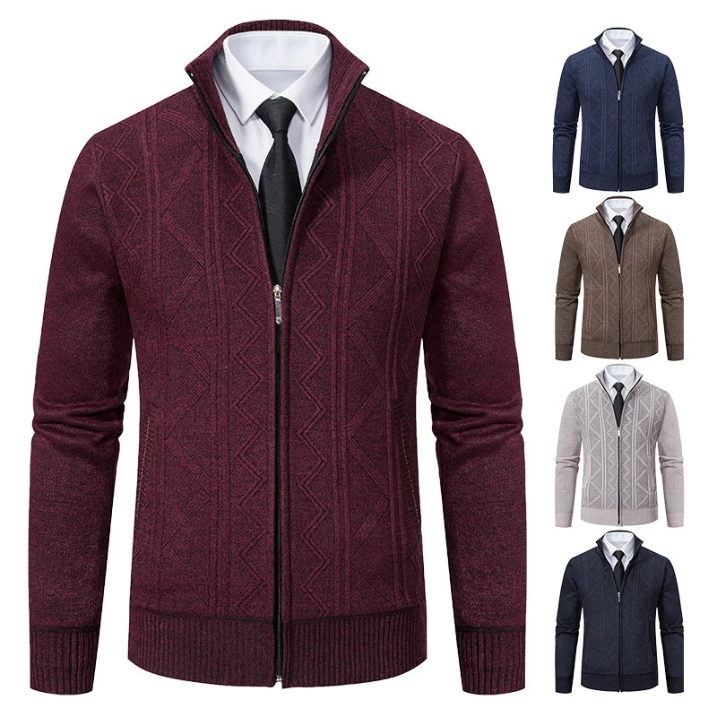 Man Knit Sweater Jacket Fleece Cardigan Amazon Men's Clothes Luxury