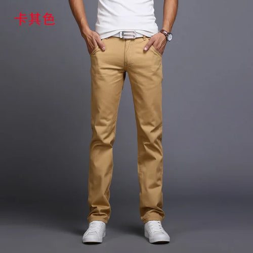 8 Color Classic Casual Men Pants Spring Autumn New Business Fashion