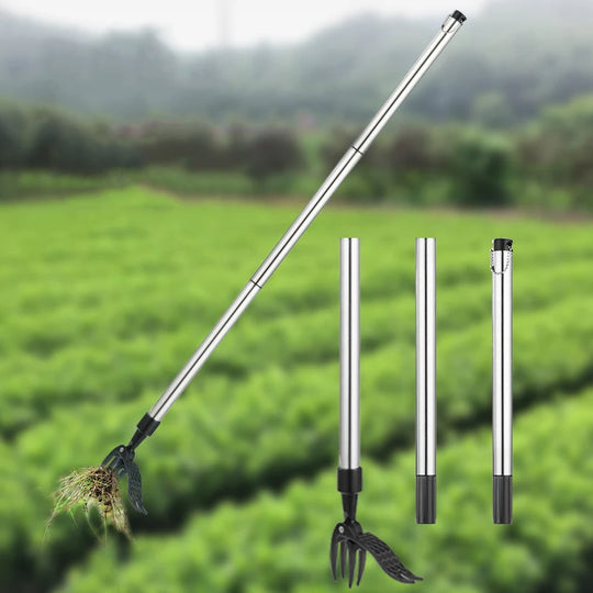 Iron Weed Puller Tool Claw Weeder Root Remover Outdoor Killer Tool Portable Garden Weed Puller Removable With Foot Pedal