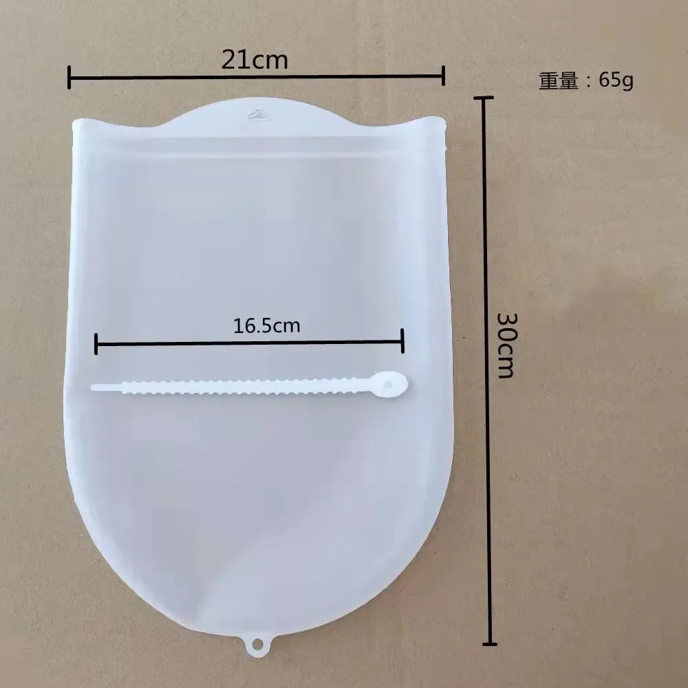 Food Grade Silicone Dough Kneading Bag Silicone Kneading Dough Bag Flour Mixer Bag Versatile Dough Mixer for Bread Pastry Pizza