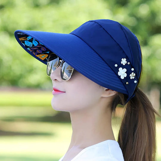 Sun Hat Summer Shade hHt For Women Foldable Sun Protection Beach Large