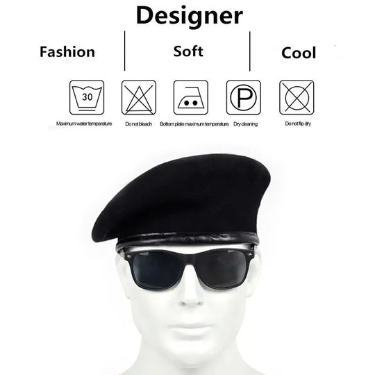 Unisex Solid Color Beret Men Women Painters Hats Autumn Winter Warm Berets Flat Cap Hip Hop Berets