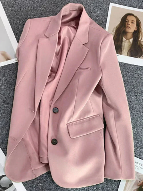 Women's Jacket New in Korean Fashion Small Suit Top Brown Suit Coat