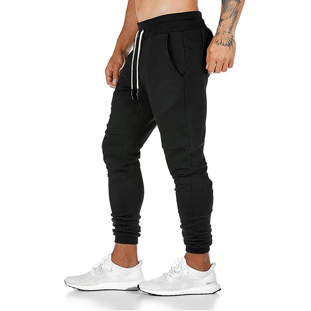 Men's Gym Pants Workout Running Athletic Joggers Slim Fit Sport Track