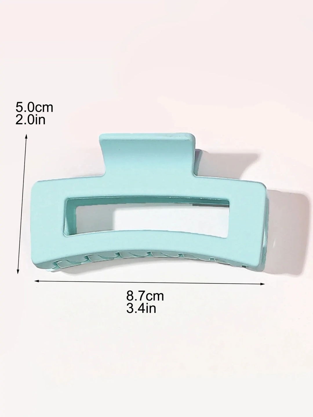 7 Pcs Big Hair Claw Clips 3.4" Non-slip Big Square Matte for Women