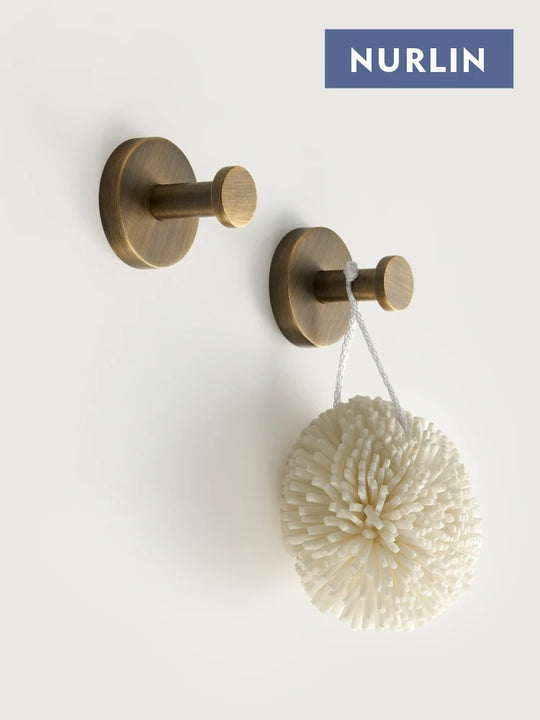 NU Brass Knurled Antique Bronze Bathroom Hardware Towel Rack