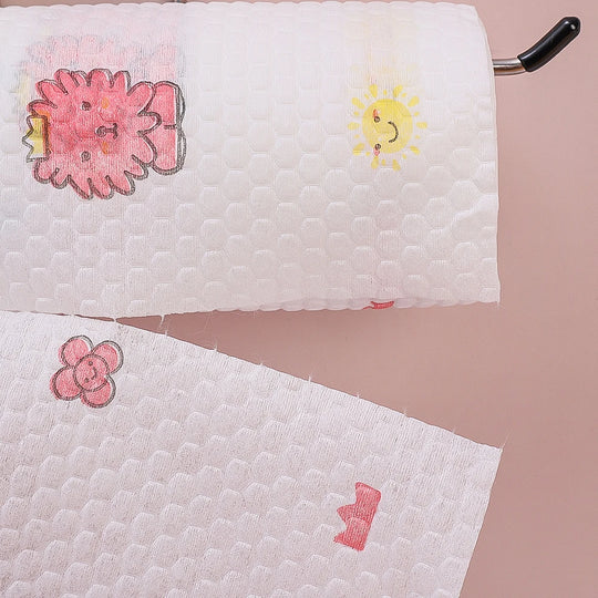 50/100pcs A Roll  Dish Cloth Disposable Rags Non -woven Rag Home Kitchen One-time Dishrag Universal Car Wipe Shoe Cleaning Wipes