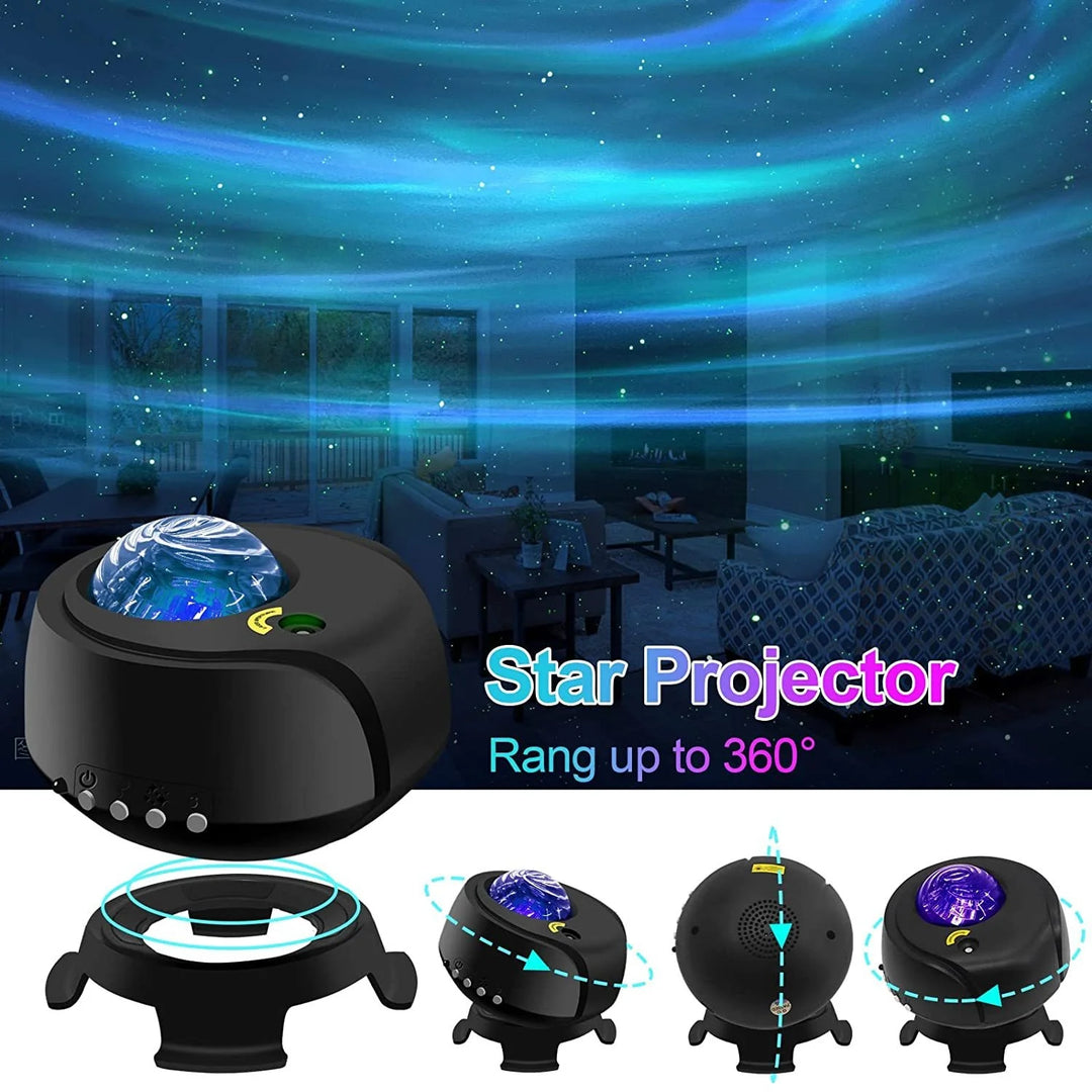 New Color Changing Nebula Aurora Starry Sky Music Star Galaxy Projector Night Light For Home Party Bedroom Gifts