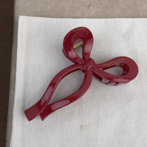 French Red Collection! Large Grip Letters Gold Label Back Head Updo