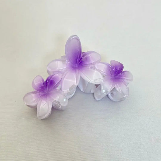 1pc Conjoined egg flower claw clip beach vacation flower hair clip,