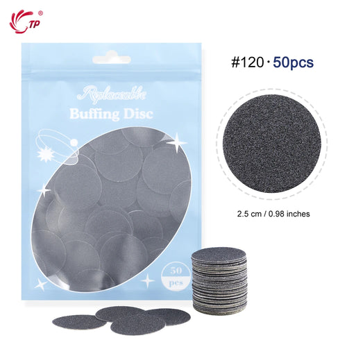 TP 50pcs Discs Pedicure Tools Foot Care Files Dead Skin Callus Remover