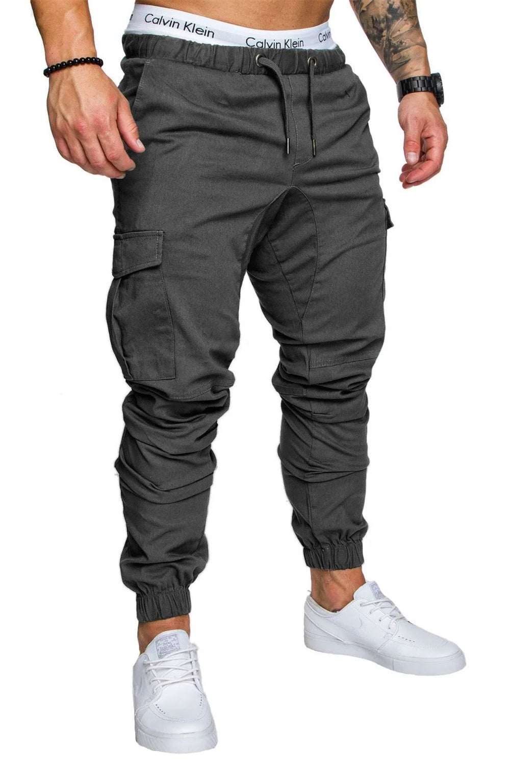 S-5XL New Men's Cargo Pants Tooling Multi Pocket Trousers Woven Fabric