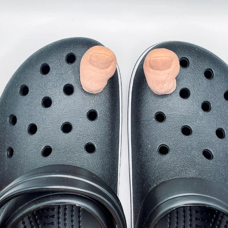 Simulated Thumb Shoe Charms Designer DIY Cute Shoes Decaration Party Accessories Clogs Kid Boy Women Girls Gifts