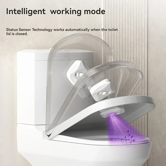 Portable Household Smart Toilet Cleaner Wall-mounted Sterilization With USB Charging LED Toilet Light For Home Bathroom Travels
