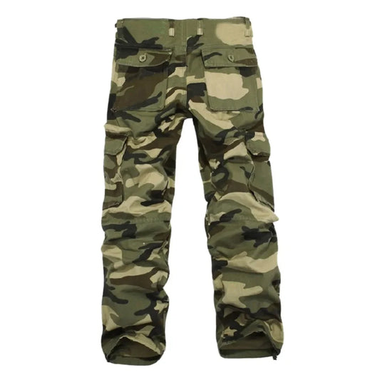 Fashion Pocket Men's Camouflage Pants Casual Thickening Trouser  Style