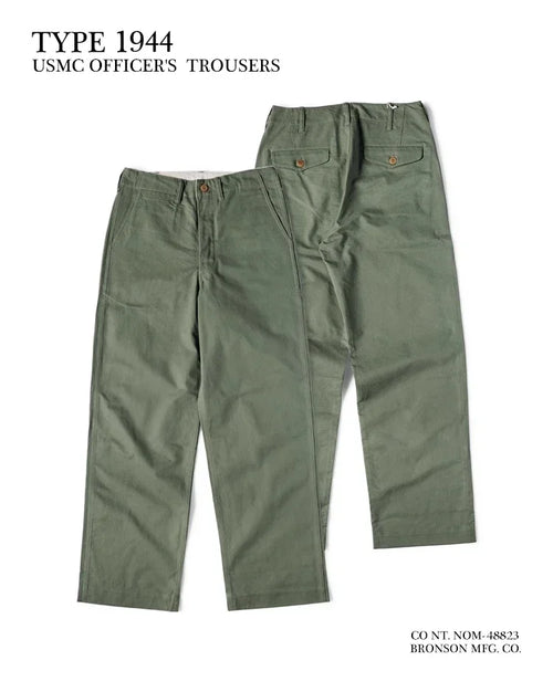 Bronson 1944 Officer's Chino 11oz Cotton Twill High Waist Straight Leg