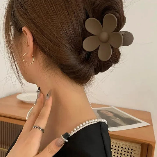 Fashion Flower Claw Clips for Women Sweet Girls Hair Claw Big Flower
