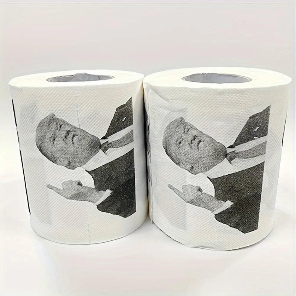 Trump Finger Print Novelty Toilet Paper Roll - Funny & Creative Gift