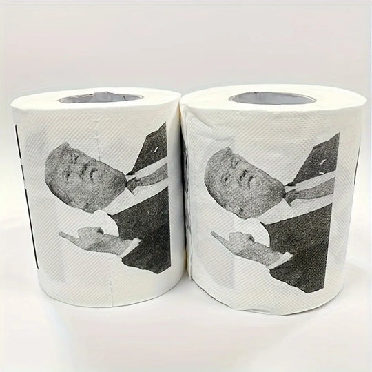Trump Finger Print Novelty Toilet Paper Roll - Funny & Creative Gift