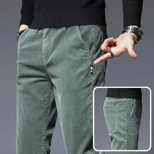 Corduroy Autumn Winter 2022 Men's Stretch Casual Slim Straight Velvet