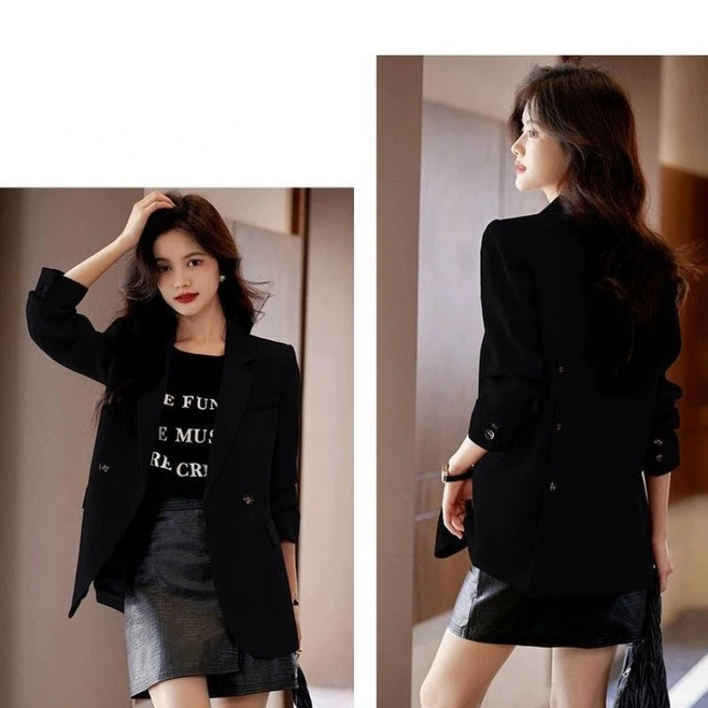 Suit Jackets Women Clothing Blazer Spring Autumn Coat Korean Chic Long