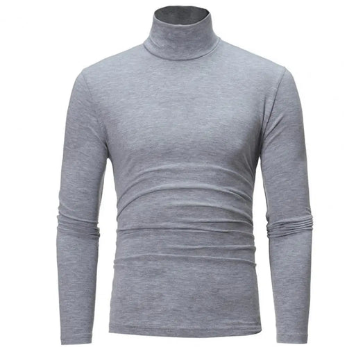 Slim Men Autumn Winter Thermal Underwear Bottoming T-shirt Turtleneck