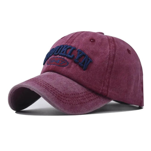 New Brooklyn Cotton Embroidered Baseball Hat Men'S And Women'S Hat