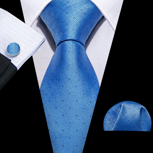 Men Tie Gold Navy Blue Striped Silk Tie 3.4" Jacquard Party
