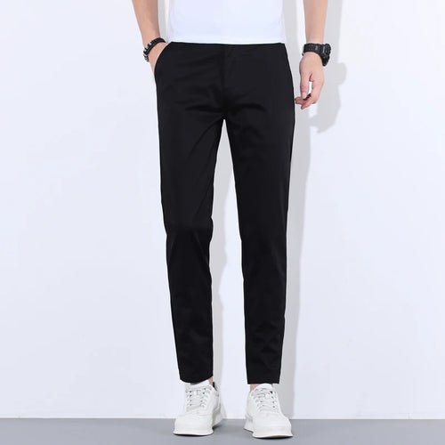 HIQOR Man Pants 9 Colors Mens Casual Long Pants Summer Thin Cotton