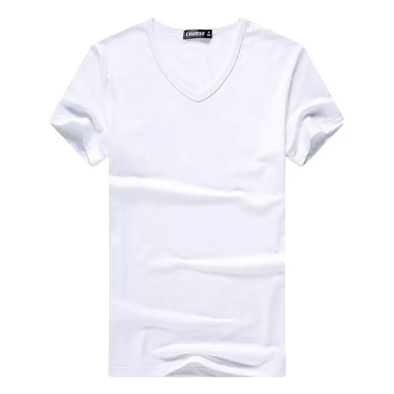 Luxurious Men's Short Sleeve T-Shirt for Summer 2023 V Neck