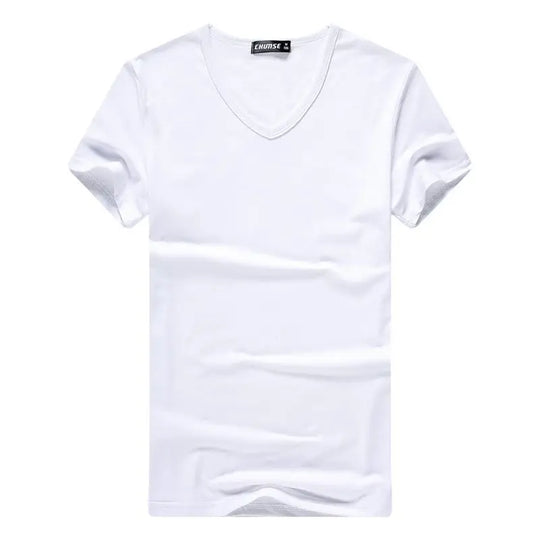 Luxurious Men's Short Sleeve T-Shirt for Summer 2023 V Neck