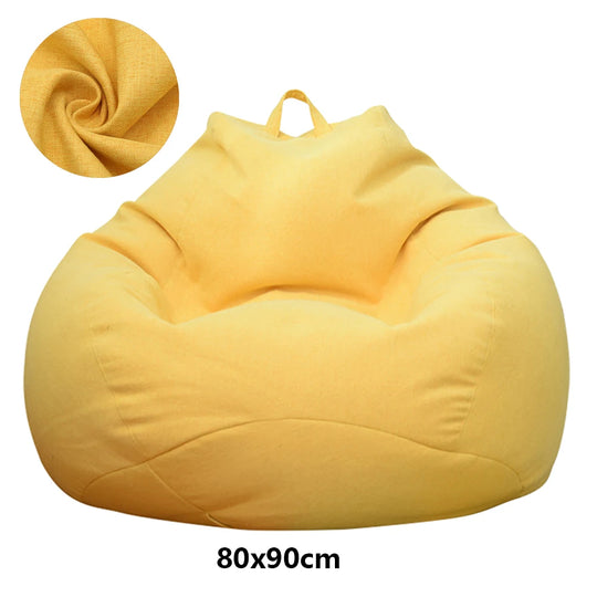 Lazy Sofa Cover Large Without Filler Bean Bag Cover Comfortable Outdoor Bedroom Lazy Seat Bag Tatami Living Room Beanbags