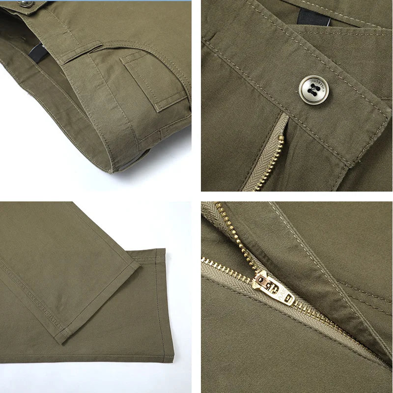 Dayton Olive Stretch Chinos:Mens Suit Pants Cotton Casual Stretch Male