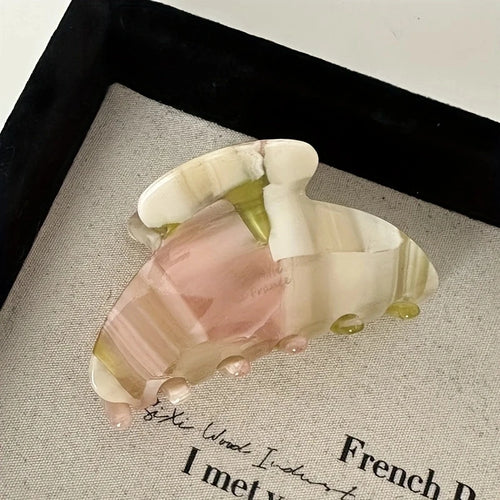 Elegant Acetate Hair Claw Medium Size Sweet Hair Clip Shark Clip Women