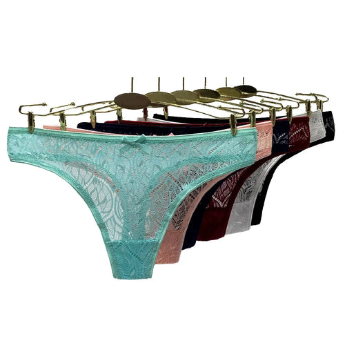 Moonflame 5 pcs/lots Lingerie Hot Sale G Strings For Women Sexy Lace