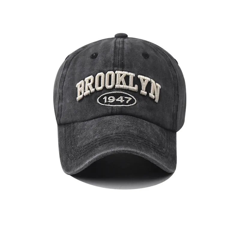 New Brooklyn Cotton Embroidered Baseball Hat Men'S And Women'S Hat